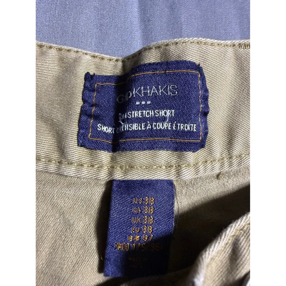 Gap Slim Stretch Shorts Mens 38 Khaki Tan Good Five Pocket Casual Khakis